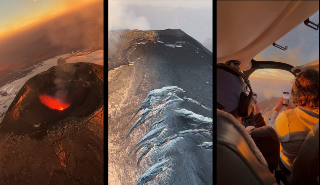 Pucón – Volcán Villarrica: Tour en helicóptero